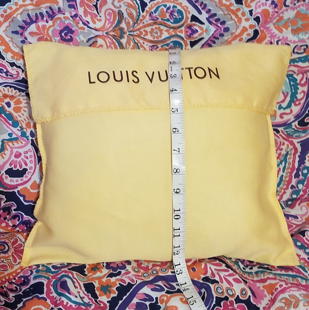 Pillow Louis Vuitton made out of dust bag